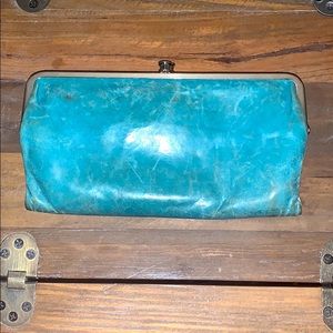 Hobo Lauren Clutch Turquoise Wallet